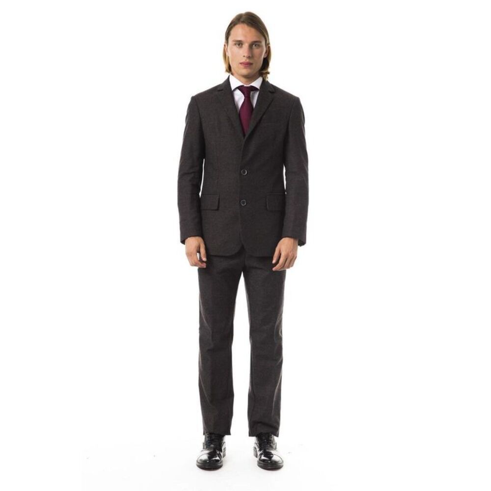 BYBLOS Brown Cotton Two-Piece Men's Suit